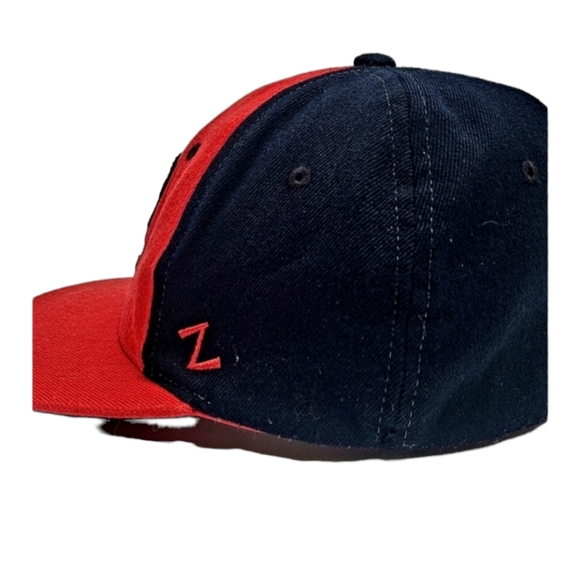 Zephyr Red & Black Embroidered Red Raiders Baseball Hat/Cap M/L - Picture 5 of 9